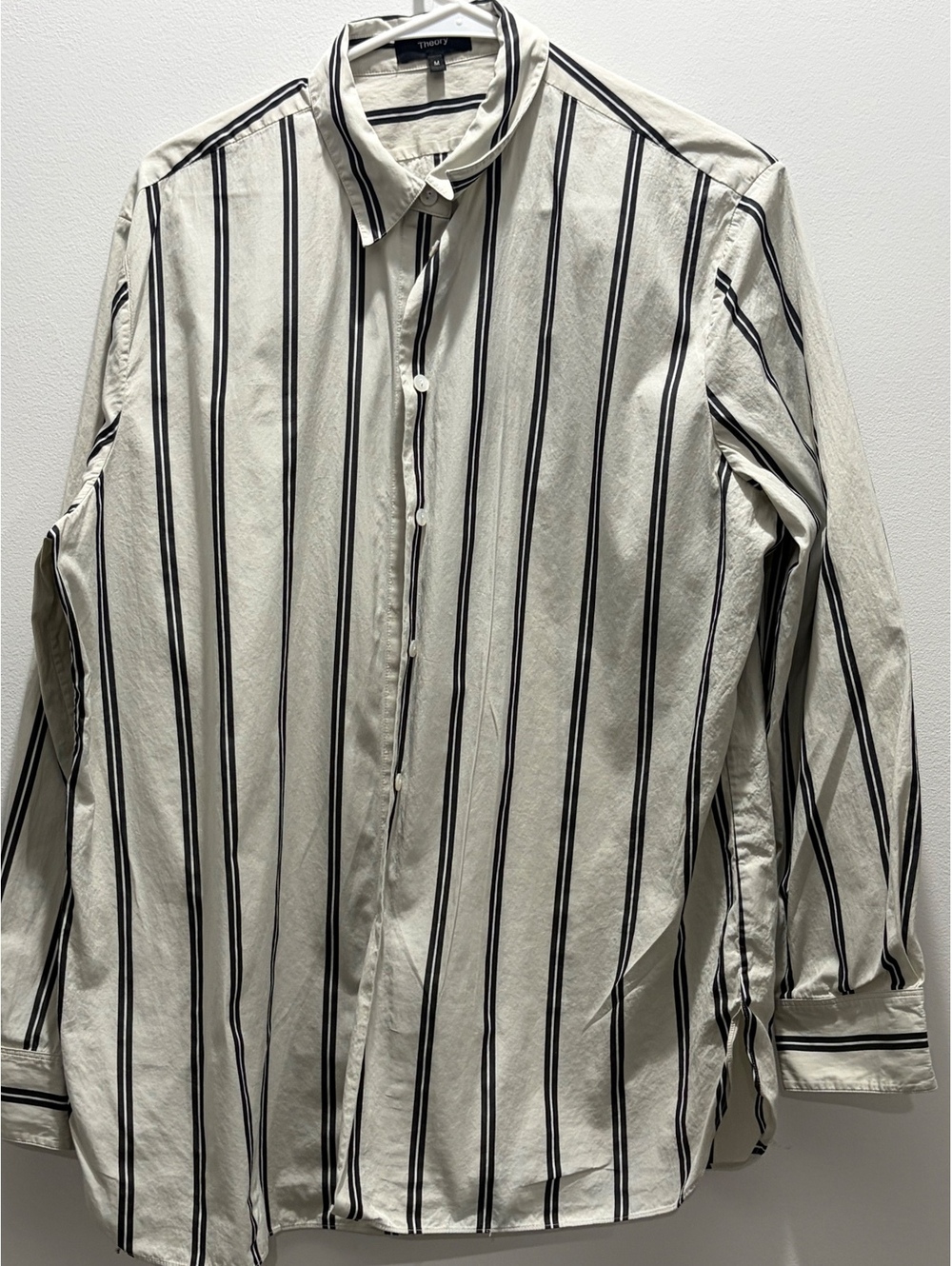 Theory Men's Size M Long Sleeve Button Up Shirt Casual Minimalist Dress Shirt